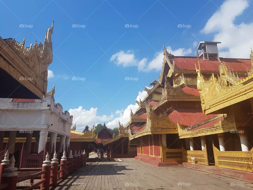 Stroll around the Royal Palace in Mandalay