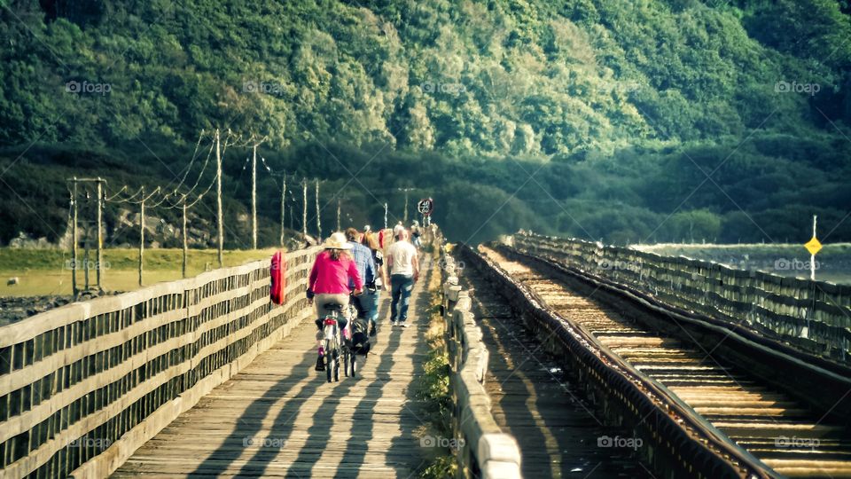 Cycling. Barmouth