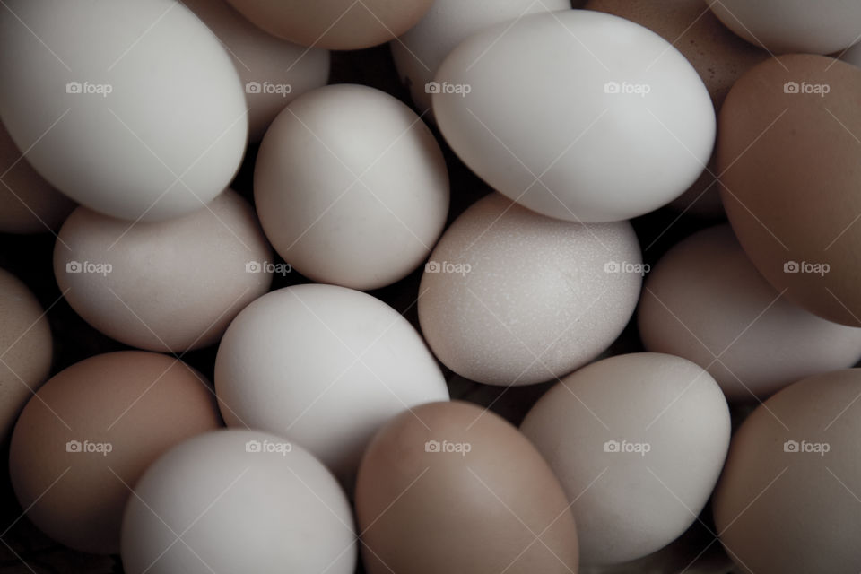 Full frame of eggs