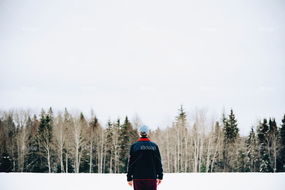 Walks in a cold winter forest