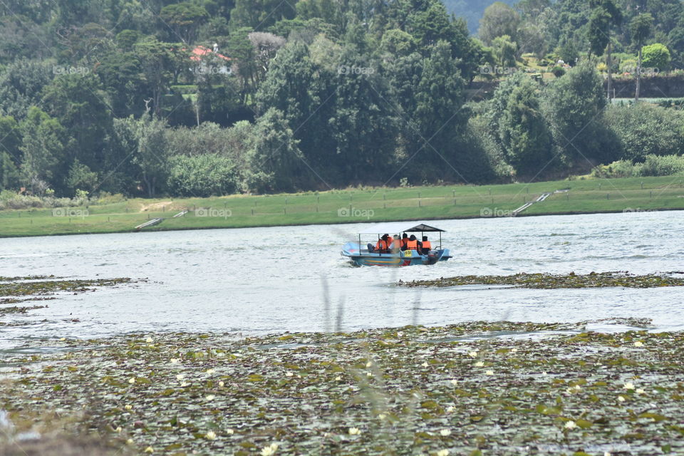 Boat ride at Gregory's lake