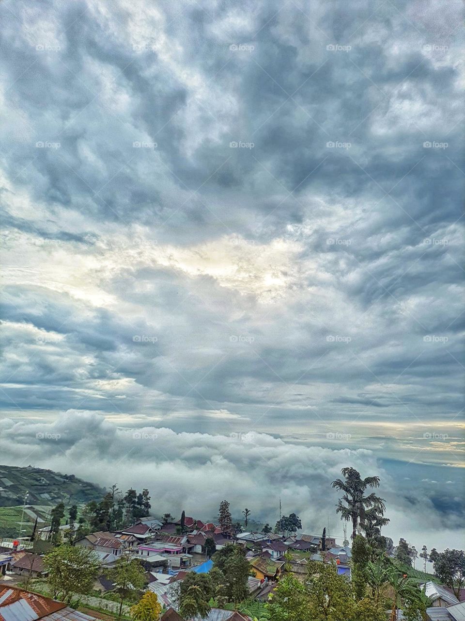 village upon the clouds