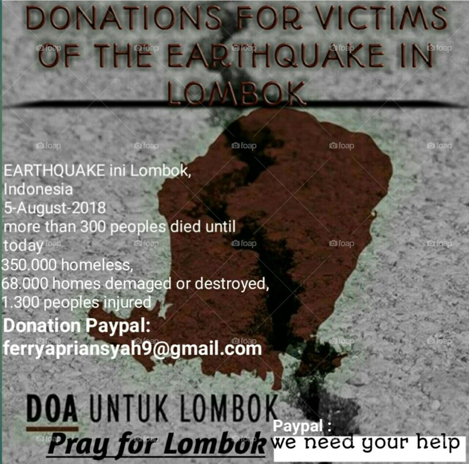 donation for Lombok