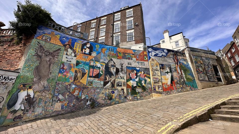 Art work in a Scarborough street