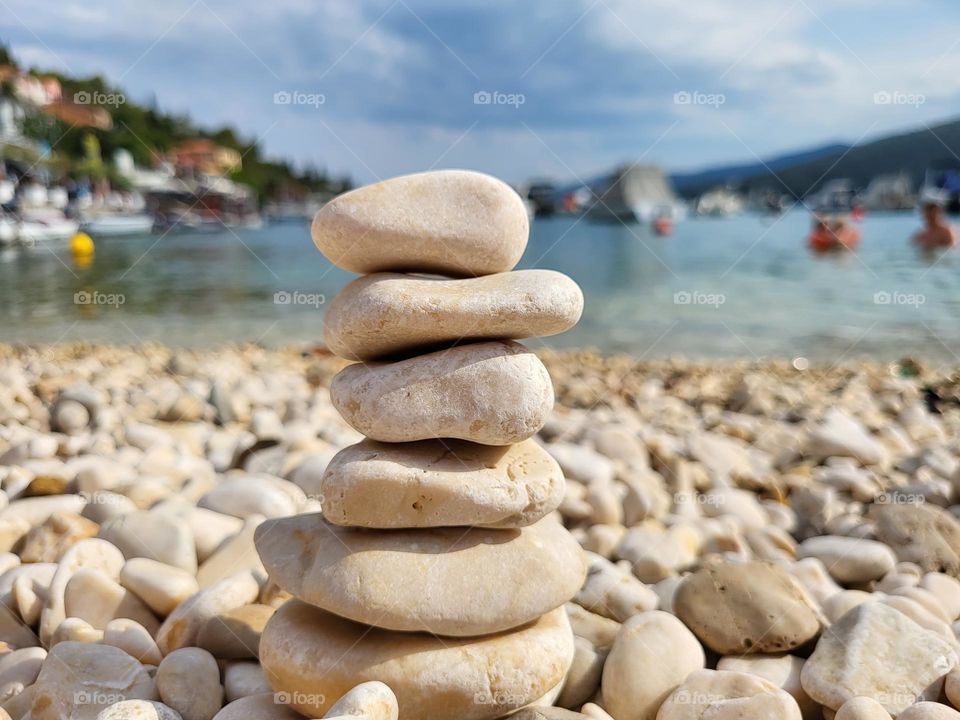 Strand , Kroatien , Rabac