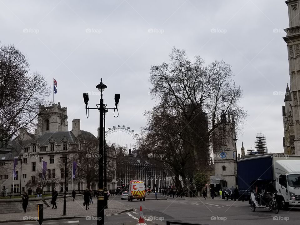 Gray day in London