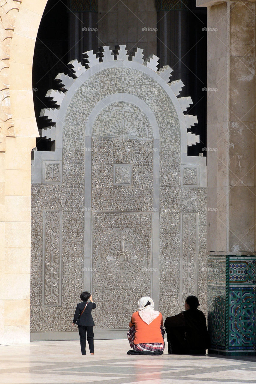 Entryway At the Hassan II Mosque in Casablanca