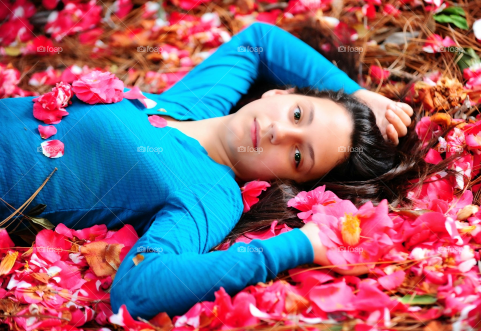 flowers girl pink play by lightanddrawing