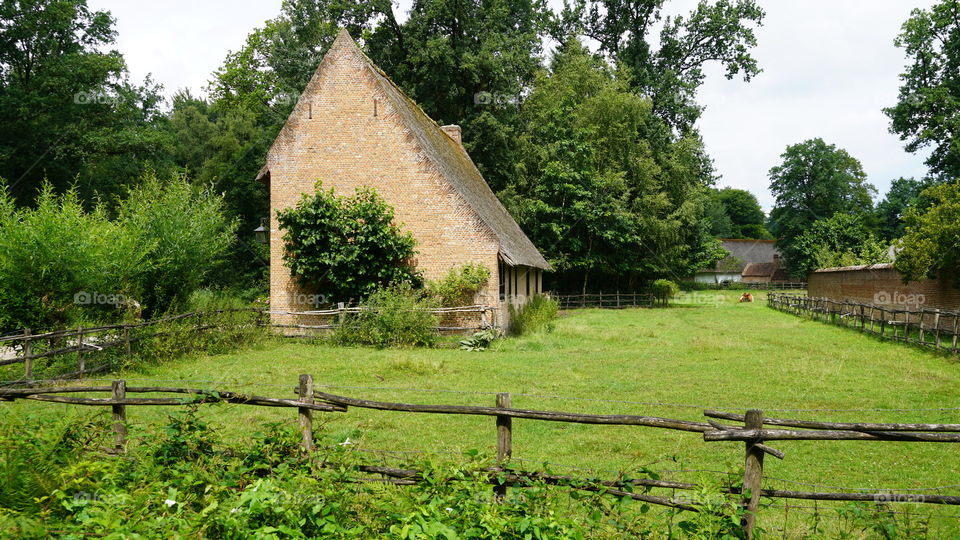 Old farm house at the countryside