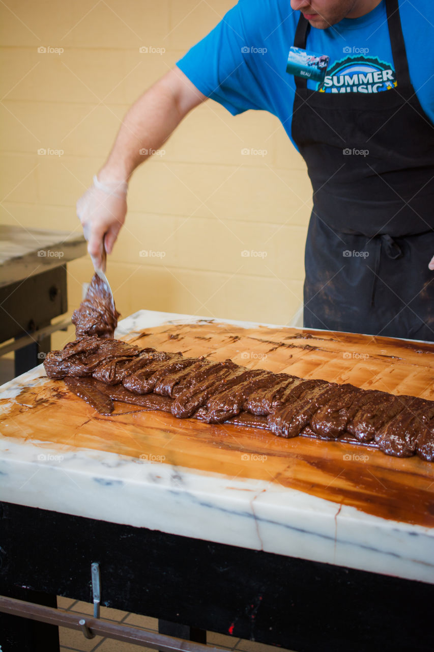 Making Homemade Fudge at a Fudge Shop at Rock City 10