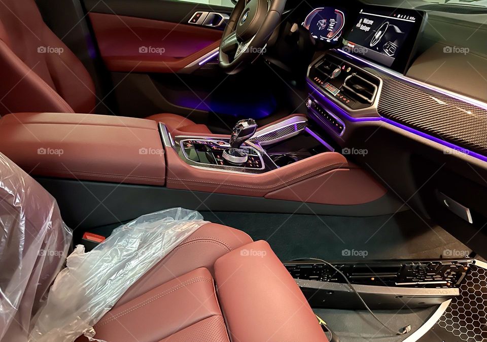 Luxury car interior decoration 