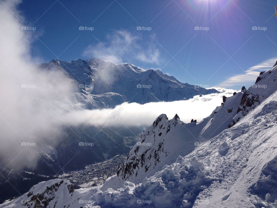 Snow in alps