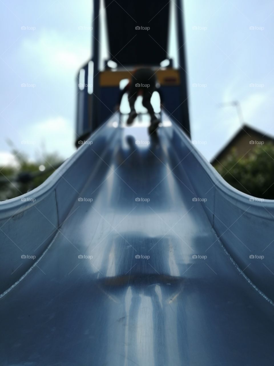 Metal, slide, fun