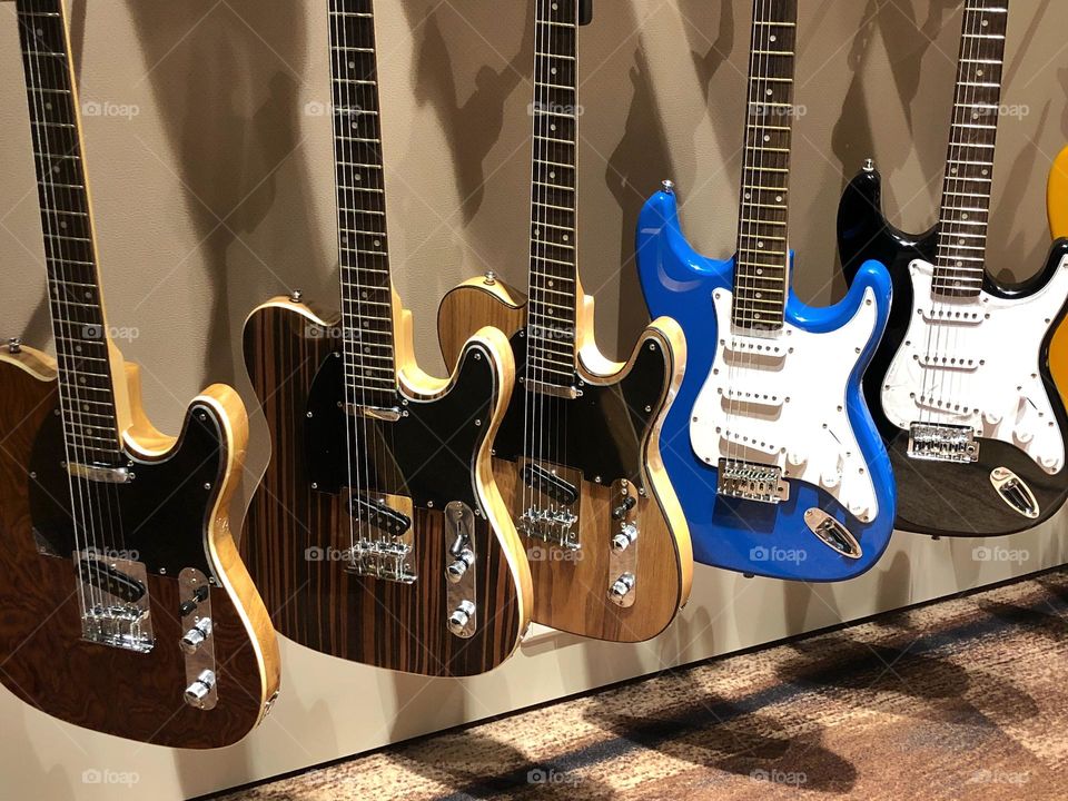 electric guitars