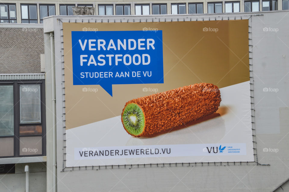 VU University Advertisement is Change Fastfood Study At The VU
