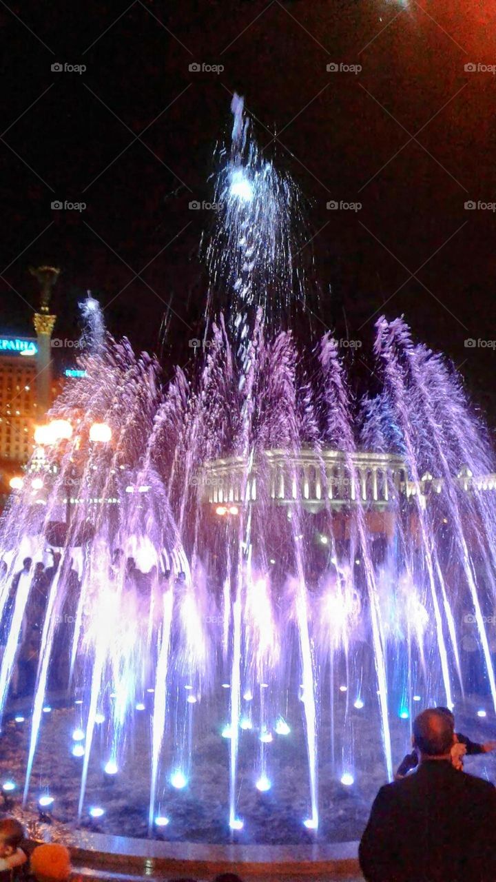 Independence Day.Ukraine. Kyiv. Fountain