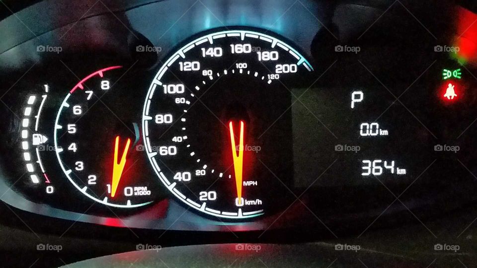 Dashboard Speedometer Odometer