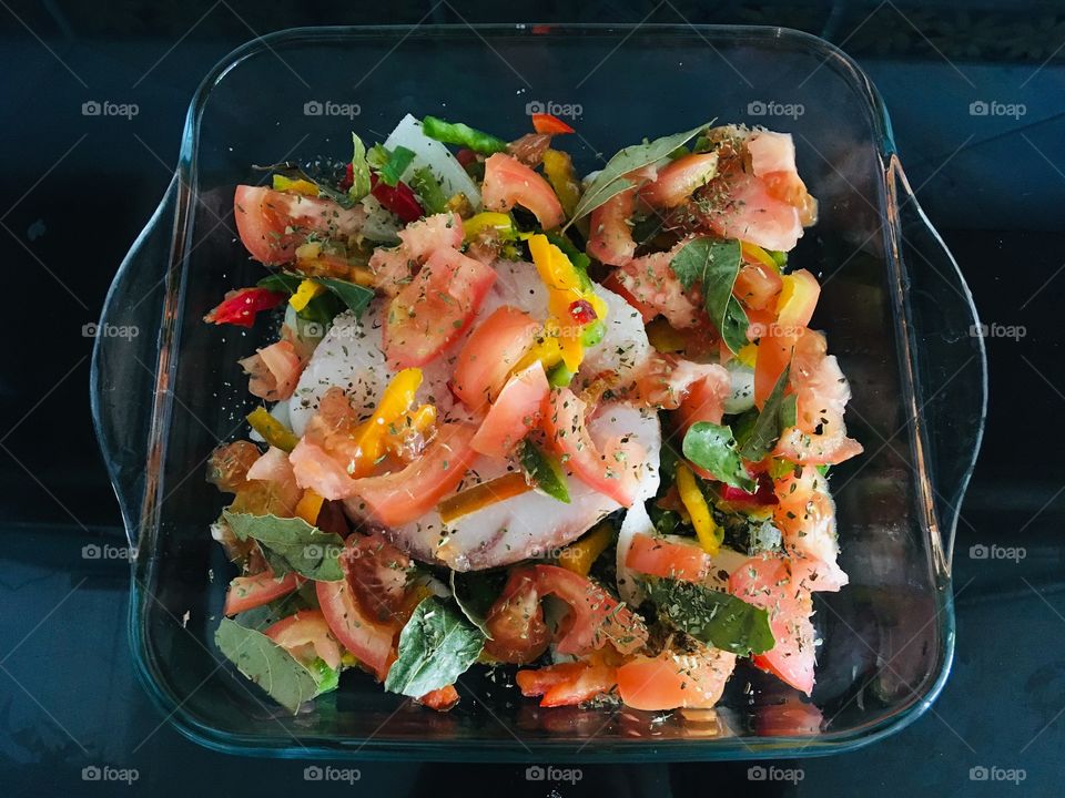 Food preparation, Fish, vegetables, health 