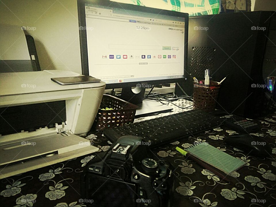 my working table