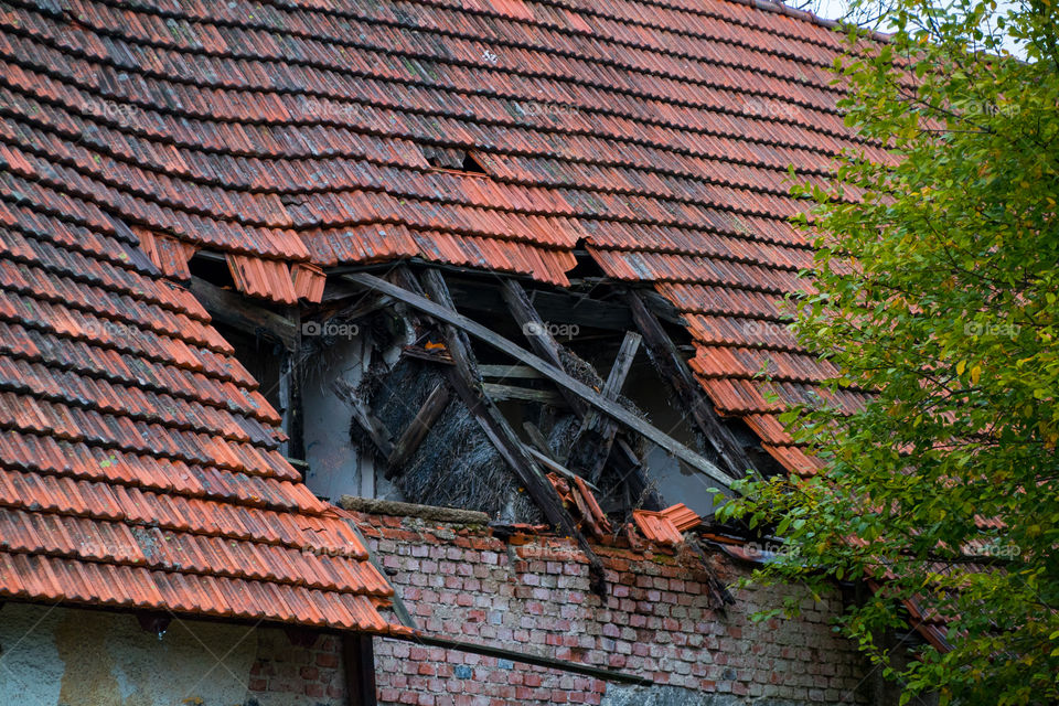 broken roof