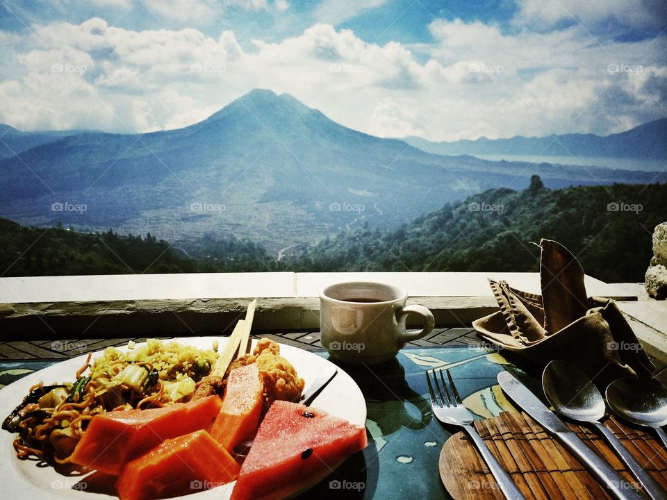 Breakfast in Ubud, Bali