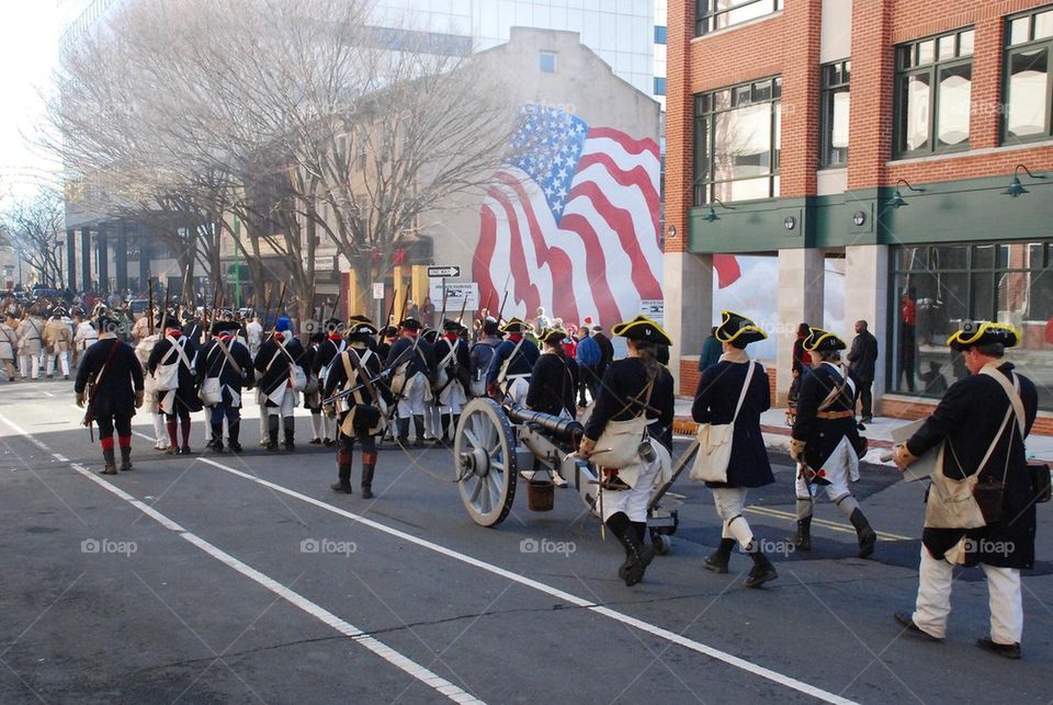 Revolutionary war reenactment 