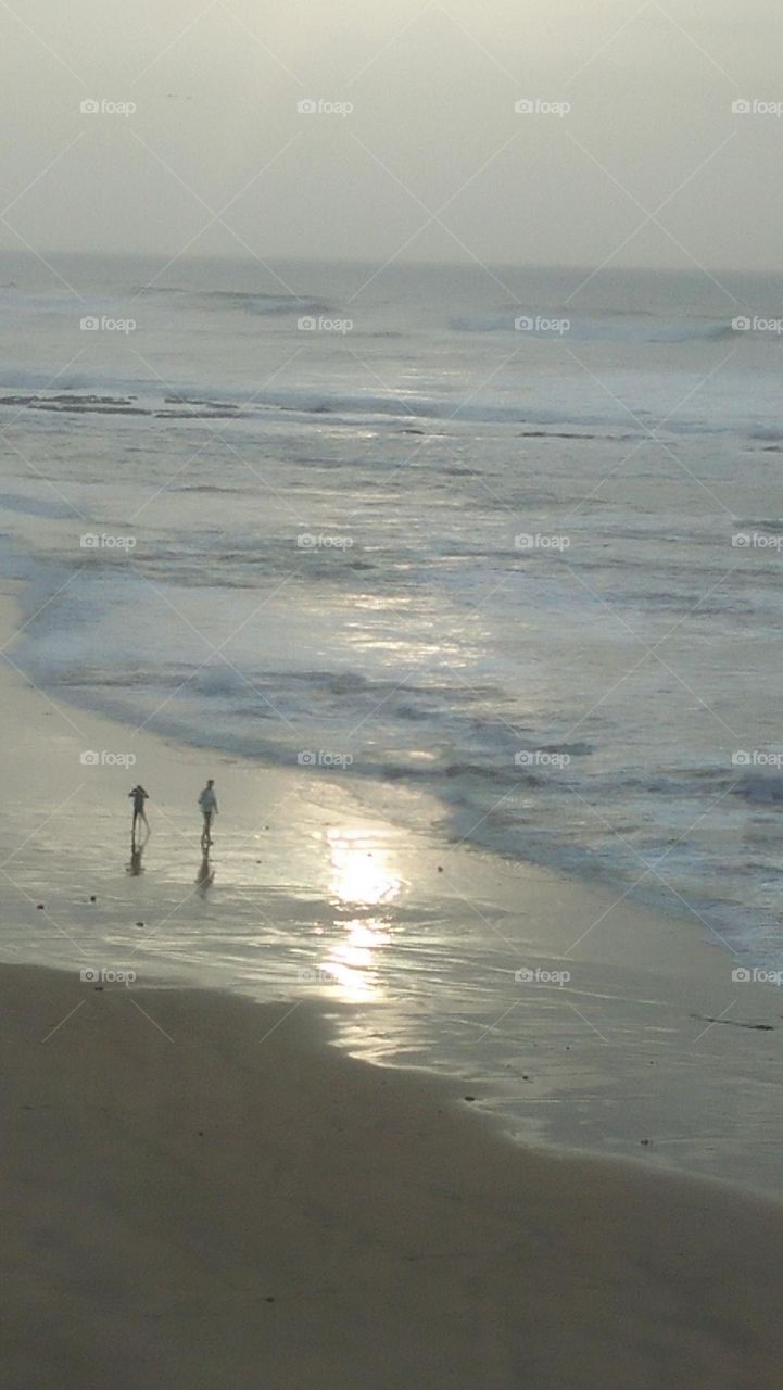 two brothers walking around and enjoying best moment near the beach.