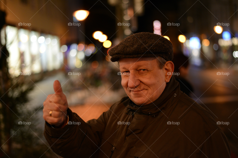 winter street happy smile by lexlebeur