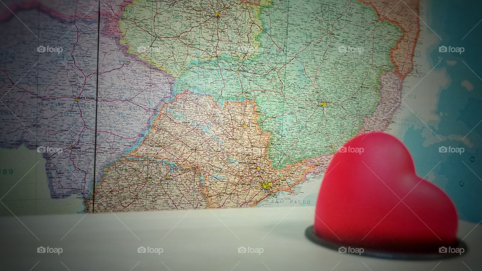 coração heart mapa map Brazil