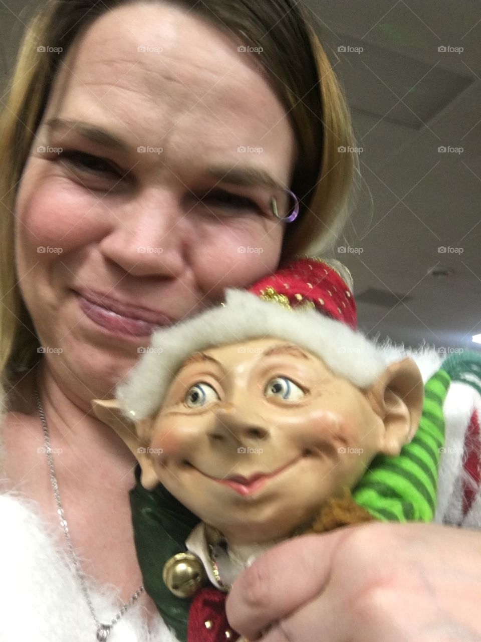 Me and creepy elf 