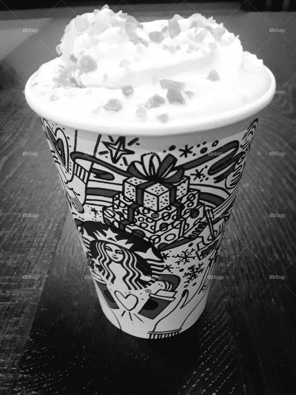 Carmel Brulee Coffee Black and White