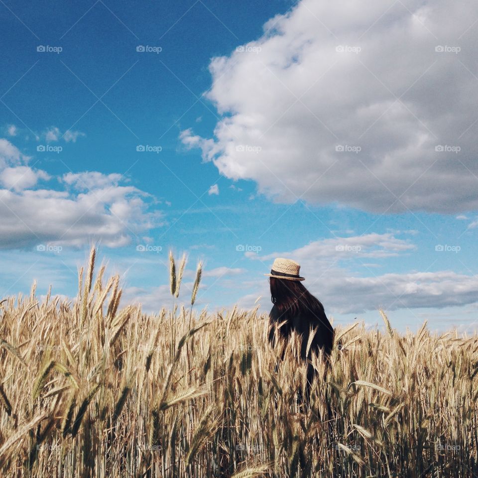 Girl in the fields 