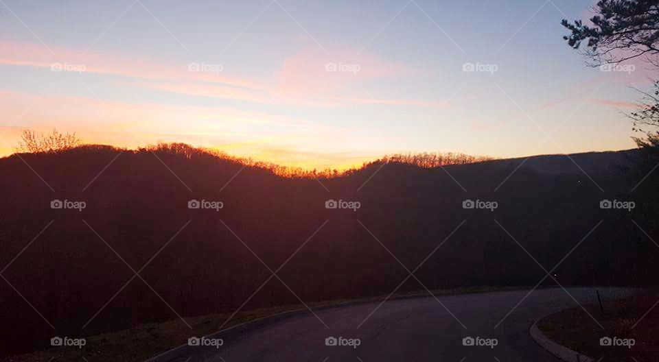 Mountaintop Sunset