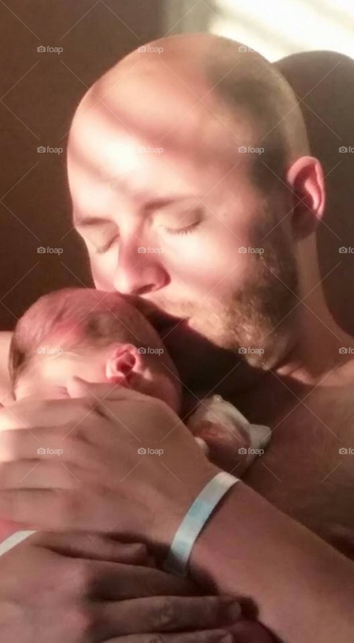 First time in fathers arms