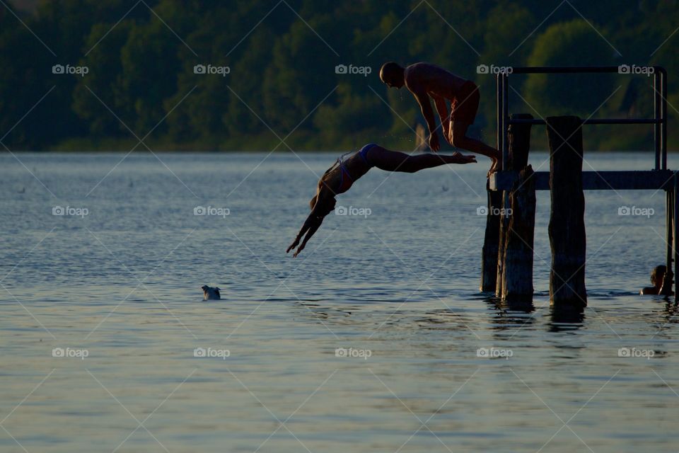 Juping Into The Water