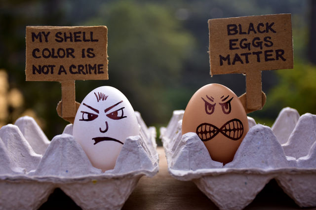 egg painting black lives matter