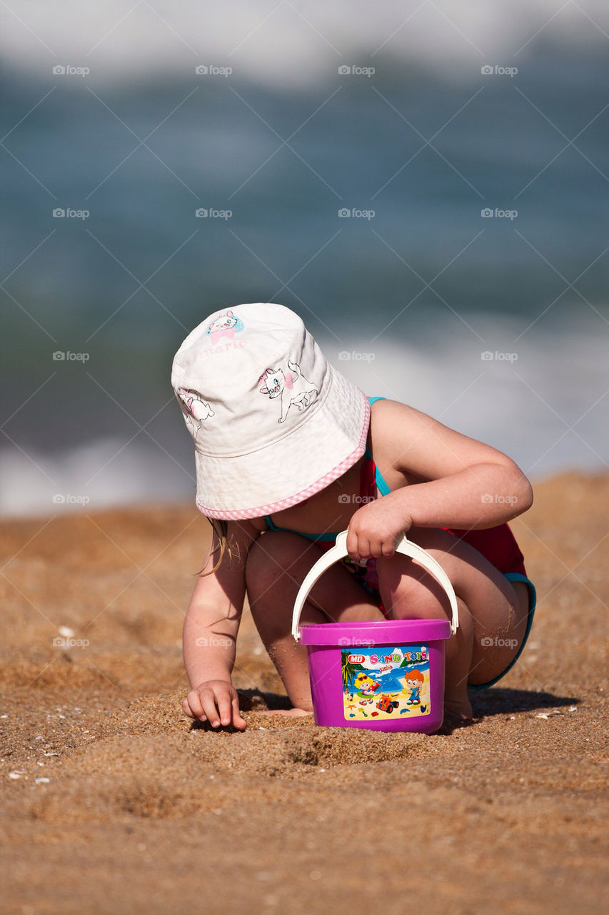 beach child sun fun by mike007