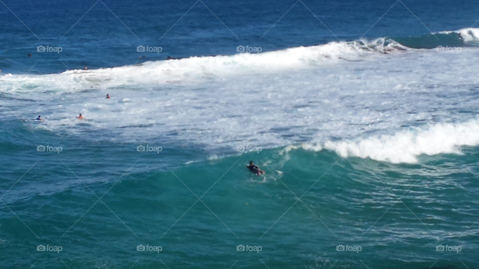 Waves and surfers