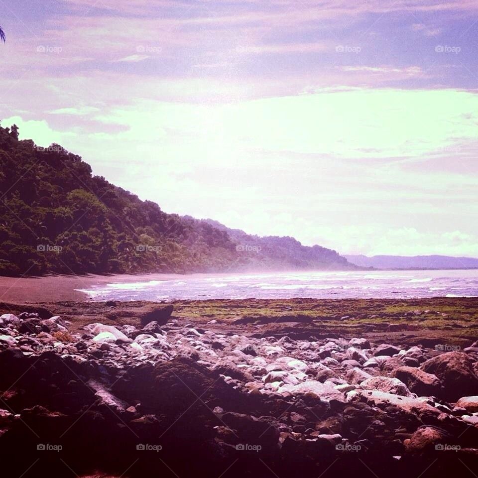Remote beach in the Dominican Republic