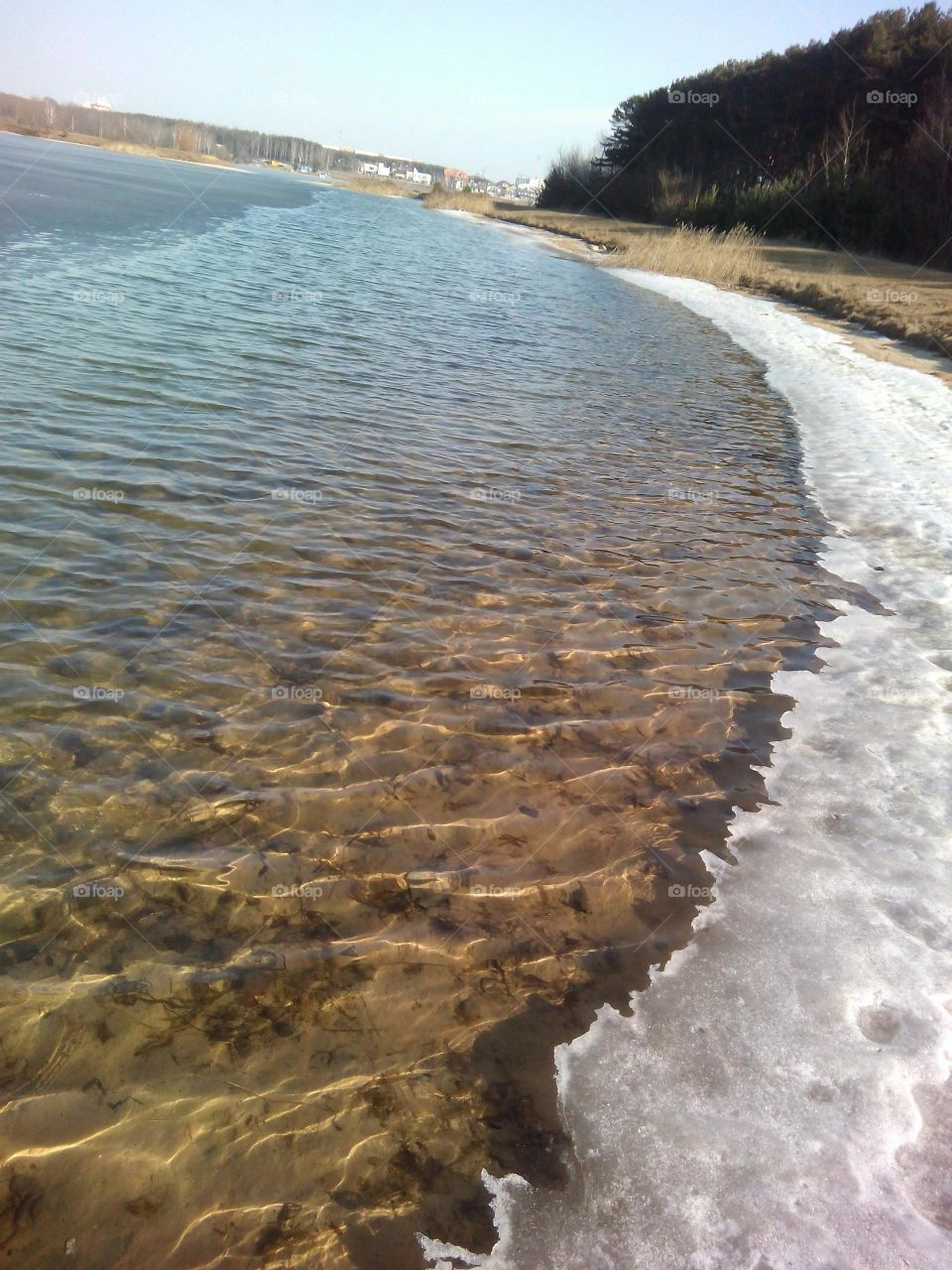 water lake winter