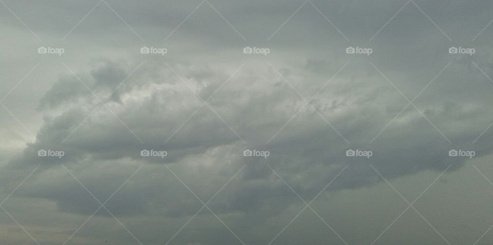 cloudy. fluffy menacing cloud