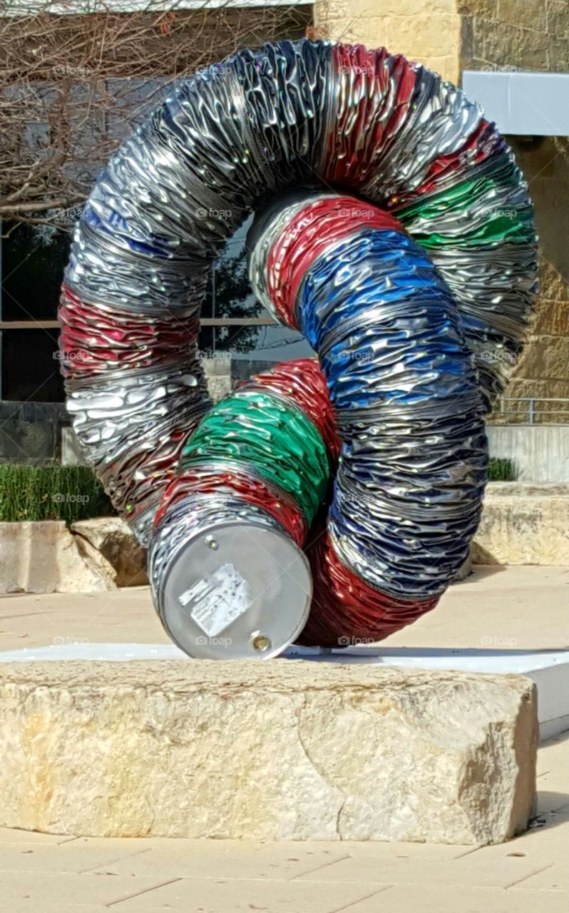 Sculpture in Austin, TX  "Tying the Knot"