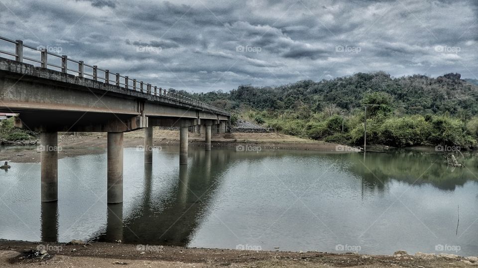 Water, River, No Person, Bridge, Lake