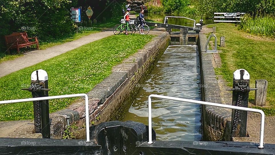 Canal. English canal on a summers day