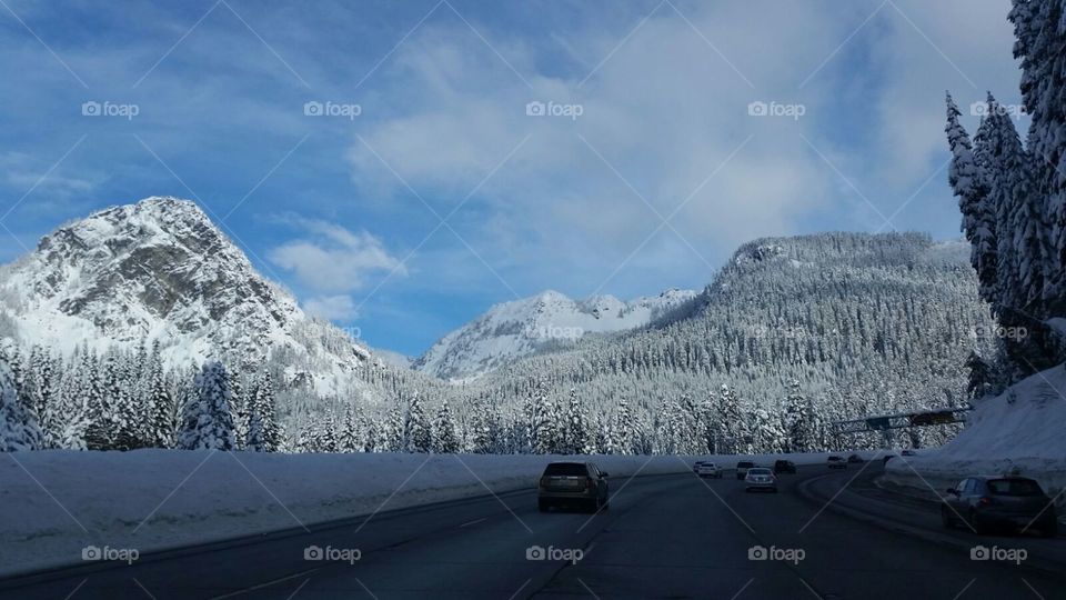 Approaching the mountains, WA 