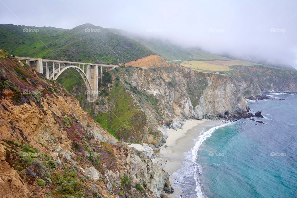 Bridge between two mountain