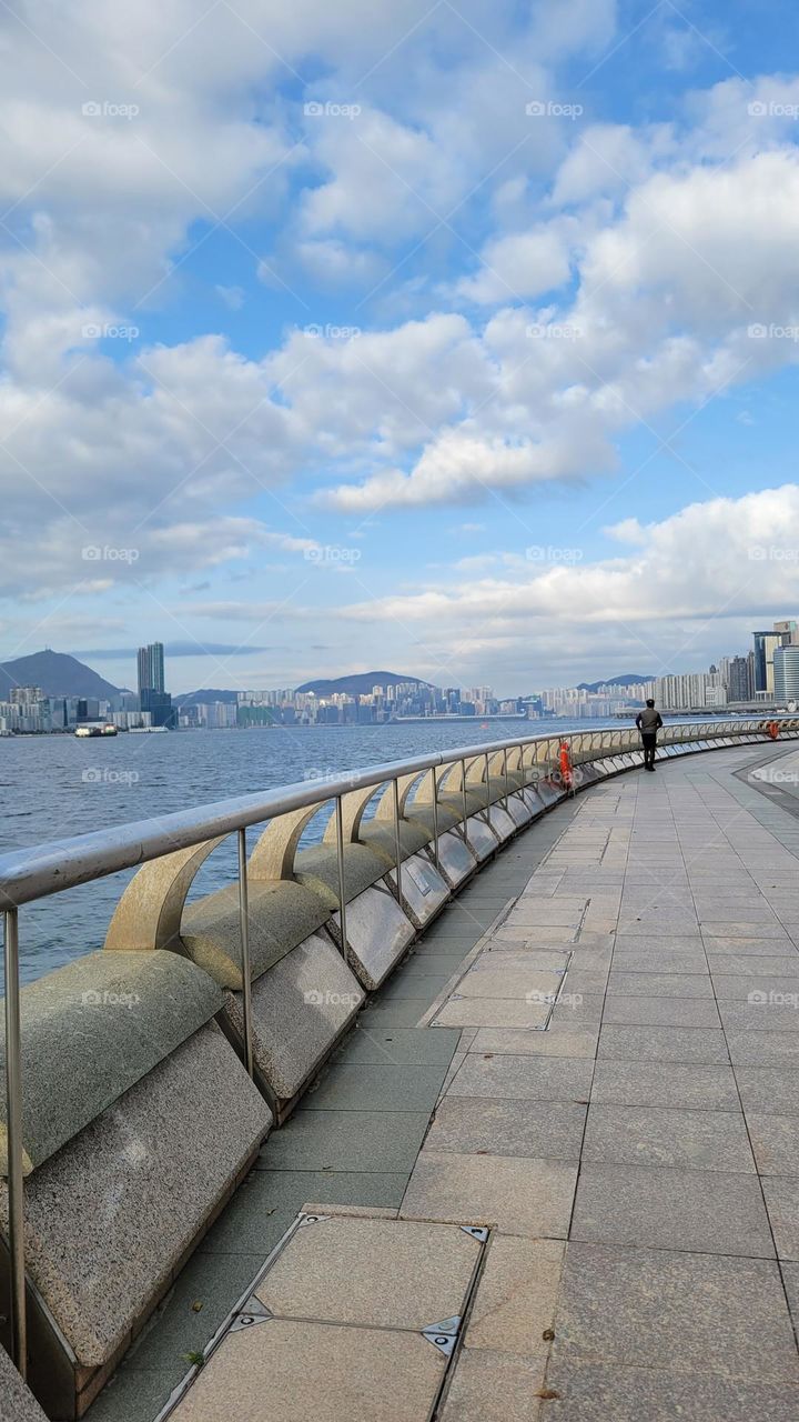 Wanchai Waterfront Promenade Hong Kong