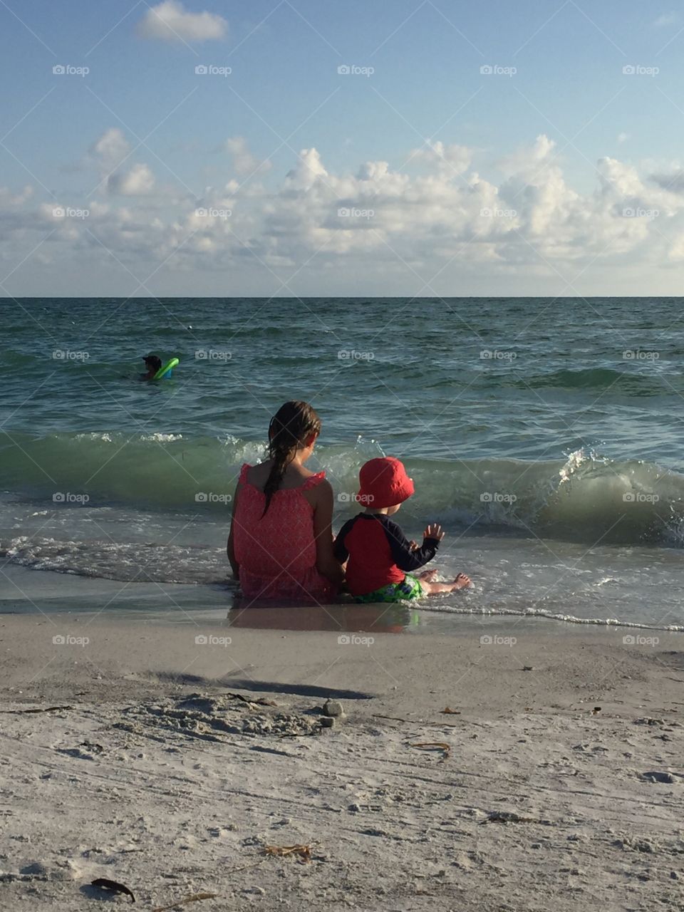 Beach time buddies