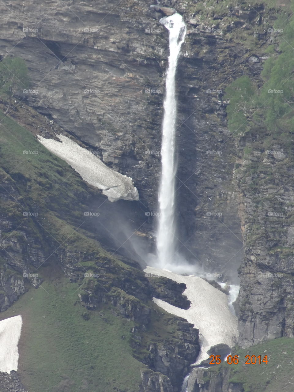 icy waterfall