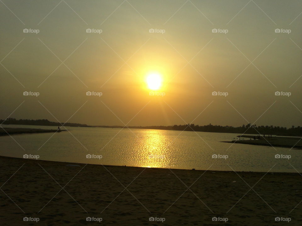 Sunset in Pondicherry